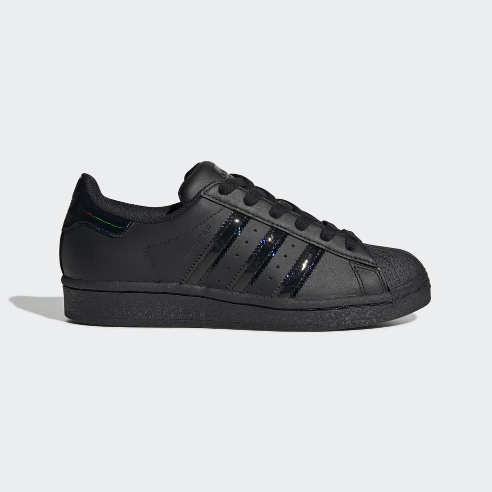 Adidas Boys' Superstar Originals Shoes Black Ireland FV3140